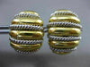 ESTATE LARGE 18KT WHITE & YELLOW GOLD 3D MULTI ROW TWISTED CLIP ON EARRINGS