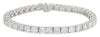 ESTATE 13.8CT DIAMOND 18KT WHITE GOLD 3D ROUND PAVE BUTTERFLY LOVE NECKLACE