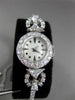 ANTIQUE LARGE 2.50CT OLD MINE MULTI SHAPE DIAMOND PLATINUM LADIES WATCH #2941