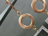 ESTATE LARGE .46CT DIAMOND 14KT WHITE & ROSE GOLD MATTE & SHINY HANGING EARRINGS