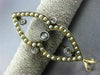 ANTIQUE .15CT ROSE CUT DIAMOND 14K TWO TONE GOLD PEARL PENDANT PIN BROOCH #25488