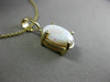 ESTATE 2.22CT AAA OPAL 14KT YELLOW GOLD 3D CLASSIC OVAL FLOATING PENDANT #25446