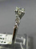 ANTIQUE .62CT ROUND DIAMOND PLATINUM 3D FILIGREE FISHTAIL ENGAGEMENT RING #22181