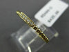 ESTATE .04CT ROUND DIAMOND 14KT YELLOW GOLD 3D 5 STONE MILGRAIN BEADED FUN RING