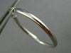 ESTATE 14KT WHITE GOLD CIRCULAR CLASSIC HOOP EARRINGS 25mm X 2mm WIDE #25138