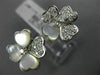 ESTATE .55CT DIAMOND & AAA MOTHER OF PEARL 14KT WHITE GOLD 3D FLOWER HEART RING