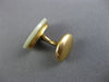ANTIQUE AAA MOTHER OF PEARL 14K YELLOW GOLD CLASSIC HANDCRAFTED CUFF LINK #26424