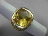ESTATE LARGE 23.08CTW DIAMOND & AAA YELLOW TOPAZ 14KT YELLOW GOLD ETOILE RING