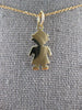 ESTATE 14KT YELLOW GOLD 3D CLASSIC BABY BOY FLAT ENGRAVABLE CHARM PENDANT #27413