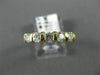 ESTATE .85CT DIAMOND 14KT YELLOW GOLD 5 STONE CHANNEL ANNIVERSARY RING #17425