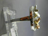 ESTATE .93CT DIAMOND 14KT WHITE YELLOW & ROSE GOLD 3D CIRCLE BUTTERFLY FUN RING