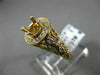 ESTATE WIDE .55CT DIAMOND 14KT YELLOW GOLD 3D ETOILE SEMI MOUNT ENGAGEMENT RING