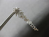 EXTRA LARGE 2.68CT DIAMOND 18KT WHITE GOLD 3D ROUND MULTI LEAF HANGING EARRINGS
