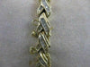 ANTIQUE 1.75CT DIAMOND 14K YELLOW GOLD TWIST BRACELET 6MM WIDE 7.50" INCH #18694