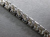 4.65CT DIAMOND 14KT WHITE GOLD 3D CLASSIC ROUND 2 ROW MULTI LEAF TENNIS BRACELET