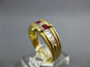 1.36CT DIAMOND & AAA RUBY 18KT YELLOW GOLD 3D PRINCESS BAGUETTE & ROUND FUN RING