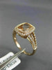 WIDE 1.51CT DIAMOND & AAA MORGANITE 14KT ROSE GOLD HALO FILIGREE ENGAGEMENT RING