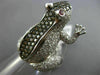 LARGE 5.8CT WHITE & FANCY COLOR DIAMOND & PINK SAPPHIRE 18K WHITE GOLD FROG RING