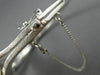 ANTIQUE WIDE .22CT OLD MINE DIAMOND 14KT WHITE GOLD SWIRL BANGLE BRACELET #22146