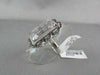 ESTATE FILIGREE 14KT WHITE 14.48CT RECTANGULAR AAA PINK AMETHYST GOLD RING