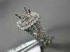 ESTATE LARGE .92CT DIAMOND 14KT WHITE & ROSE GOLD 3D SEMI MOUNT ENGAGEMENT RING