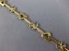 ESTATE .40CT DIAMOND 14KT WHITE & YELLOW GOLD FLOWER HEART LOVE BRACELET #1487