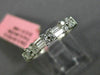 ESTATE .48CT DIAMOND 18KT WHITE GOLD 3D FLOWER ETERNITY WEDDING ANNIVERSARY RING