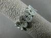 ESTATE 1.13CT DIAMOND 18KT WHITE GOLD ETOILE MULTI WAVE WEDDING ANNIVERSARY RING