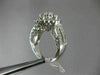 ESTATE LARGE 2CT DIAMOND 14K WHITE GOLD CLUSTER OPEN HALO FILIGREE COCKTAIL RING