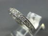 ESTATE .35CT DIAMOND 14KT WHITE GOLD ROUND HEART FILIGREE ANNIVERSARY RING #1208