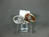 ESTATE .50CT ROUND DIAMOND 14KT WHITE & ROSE GOLD 3D CRISS CROSS LOVE FUN RING