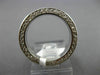 ANTIQUE 1.2CT ROUND DIAMOND 14K WHITE GOLD CLASSIC FILIGREE ETERNITY RING #17735