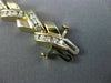 ESTATE WIDE 5CT DIAMOND 14KT YELLOW GOLD 3D CRISS CROSS V SHAPE TENNIS BRACELET