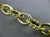 ESTATE LARGE 18KT WHITE & YELLOW GOLD CLASSIC ITALIAN ROPE LINK BRACELET #21483