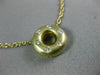 ESTATE .15CT DIAMOND 14KT YELLOW GOLD 3D ETOILE CIRCLE OF LIFE PENDANT #21994