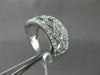 ESTATE WIDE .40CT DIAMOND 14K WHITE GOLD X INFINITY MULTI ROW ANNIVERSARY RING