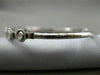 ESTATE .60CT DIAMOND 14KT WHITE GOLD 3D 9 STONE ETOILE FLEXIBLE BANGLE BRACELET
