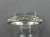ESTATE .40CT ROUND DIAMOND 14KT WHITE GOLD 3D CHANNEL SET ETERNITY RING #22398