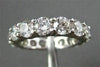ESTATE LARGE 4.90CT DIAMOND 14KT WHITE GOLD ROUND ETERNITY RING STUNNING! #2726