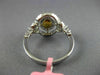 ESTATE 1.21CT DIAMOND & AAA EMERALD 18KT 2 TONE GOLD DOUBLE HALO ENGAGEMENT RING