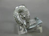 ESTATE WIDE .58CT DIAMOND 14KT WHITE & ROSE GOLD 3D PAVE LOVE KNOT FUN RING
