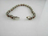 ESTATE WIDE 16CTW GARNET 14KT WHITE GOLD BRACELET 6mm SIMPLE & BEAUTIFUL!!!!!!!!