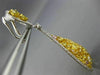 ESTATE LARGE 10.15CT FANCY MULTI COLOR DIAMOND 18K 2TONE GOLD TEAR DROP EARRINGS