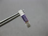 .72CT DIAMOND & AAA AMTHEYST 14K WHITE GOLD EMERALD CUT & ROUND HUGGIE EARRINGS