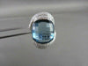 ESTATE WIDE 27MM 18KT WHITE 6.05CT AAA BLUE TOPAZ, DIAMONDS GOLD RING