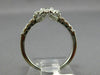 ESTATE .95CT ROUND DIAMOND 14KT WHITE GOLD CLASSIC 4 PRONG HALO ENGAGEMENT RING