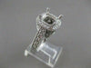 ESTATE 1.93CTW DIAMOND 14K GOLD RING SQUARE SEMI MOUNT ENGAGEMENT FILIGREE 20963