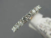 ESTATE .85CT DIAMOND 18K WHITE GOLD SEMI ETERNITY ROUND WEDDING ANNIVERSARY RING