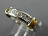 ESTATE .42CT DIAMOND 14K 2 TONE GOLD 3D FILIGREE WEDDING ANNIVERSARY RING #21533