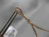 ESTATE LARGE 1.33CT DIAMOND 14KT ROSE GOLD 3D FILIGREE MILGRAIN HANGING EARRINGS